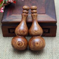 印尼大葉黃花梨手把件 葫蘆木雕，福祿雙全的藝術珍品